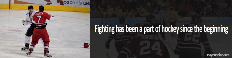 History of fighting in hockey